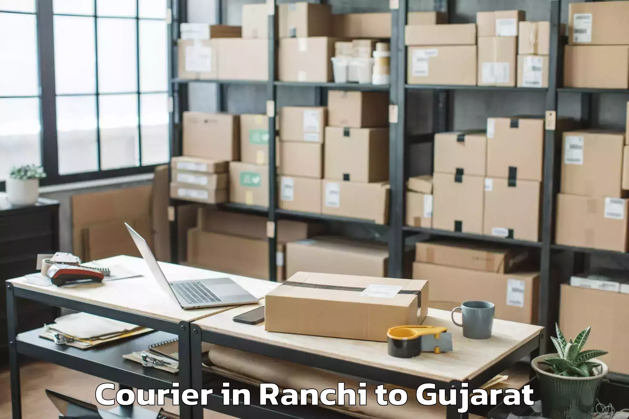 Book Your Ranchi to Kamrej Courier Today